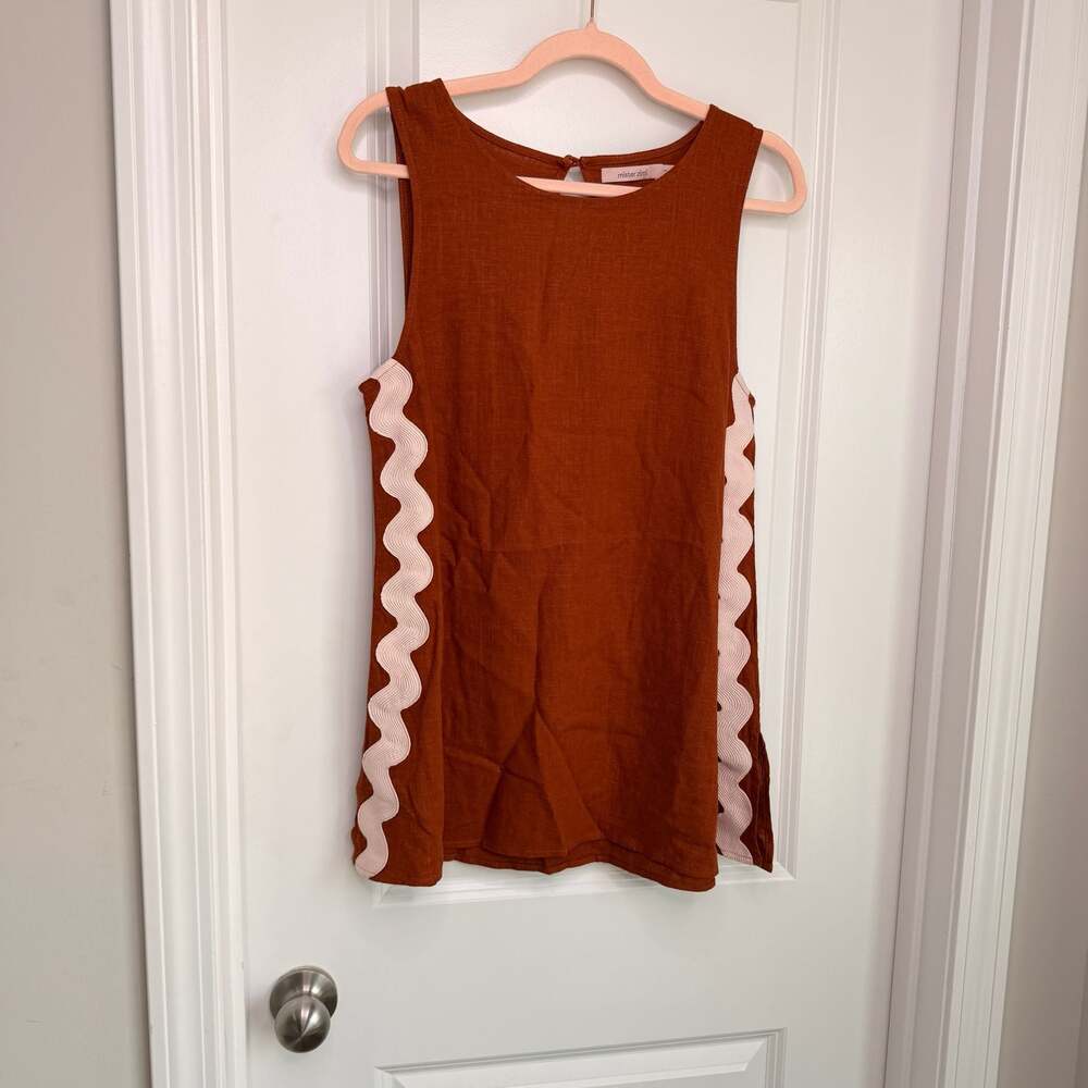 Mister Zimi Tash Top in Copper Ric Rac Size US 6 AU 10